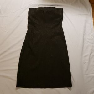 NY&Co Black Shimmer Strapless Dress